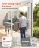 VEVOR Hundeklappe für Glasschiebetüren, Hundetür Produktbild-Vorschau 3
