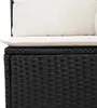 Design 10-tlg. Garten-Sofagarnitur mit Kissen Schwarz Poly Produktbild-Vorschau 7