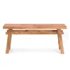 A wooden bench on a white background. Produktbild-Vorschau