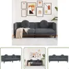 The Living Store Canapé avec coussin 3 places gris foncé Voir les images du produit 1