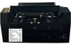 The back view of a black money counting machine with a label showing product information. Produktbild-Vorschau