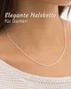 MATERIA Schlangenkette silber 925 - Halskette Damen 1mm Produktbild-Vorschau 4