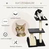 PawHut Kratzbaum Katzenbaum mit Kratzbrett Weichkissen Produktbild-Vorschau 4