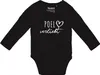Huuraa Baby Body Poel verliebt 80 Black  Baumwolle Produktbild-Vorschau 1
