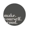 MuchoWow® Mauspad Mousepad Zitate - Mach dich stolz - Produktbild-Vorschau 1