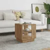 vidaXL Konferenční stolek Artisan dub 40x40x43 cm materiál Náhled obrázku produktu 2