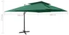 vidaXL Ombrello Ampel con ventilazione 400x300 cm Verde Anteprima dell’immagine prodotto 7