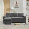 Sofa narożna Merax z schowkiem, sofa w kształcie litery L z Podgląd zdjęcia produktu 9