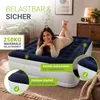 Juskys Luftmatratze Sapri L in Blau-Weiß - 2 Personen Produktbild-Vorschau 4