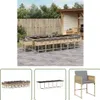 The Living Store 17-tlg. Garten-Essgruppe mit Kissen Produktbild-Vorschau 1