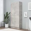 vidaXL Bibliothèque gris béton 82,5x30,5x185,5 cm Bois Voir les images du produit 2