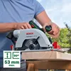 Bosch Circ 18V-53, Drewno, Czarny, Zielony, Aluminium, 16 Podgląd zdjęcia produktu 18