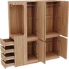 Merax Kleiderschrank mit Schubladen und Kleiderstange, Produktbild-Vorschau 9