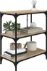 A three-tiered shelf unit with decorative items on each shelf. Náhľad obrázku produktu