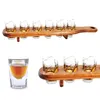 Set mit 6 Schnapsgläsern, mit Holzleiste (45 cm) Produktbild-Vorschau 15