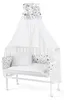 WALDIN Baby Beistellbett mit Matratze und Nestchen, Holz Produktbild-Vorschau 1