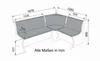 Rodnik Eckbankgruppe mit ausgefallenen 3D- Applikationen Produktbild-Vorschau 6