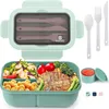 Brotdose Trennfächer 1250ml Lunchbox Kinder Erwachsene Produktbild-Vorschau 1