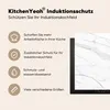 KitchenYeah© Herdabdeckplatte Marmor - Weiß - Linie - Produktbild-Vorschau 6