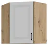Eckhängeschrank 60x60 cm Stilo Weiss Eiche Artisan Produktbild-Vorschau 1