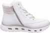 A side view of a white winter boot. Voir les images du produit