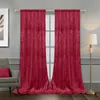Lot de 2 rideaux en velours à motifs floraux, opaques, avec Voir les images du produit 8