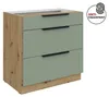 Küchen Unterschrank 80 cm Küche ARIA Aquamarin ultra matt + Produktbild-Vorschau 1