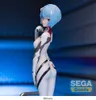 A figurine of Rei Ayanami from Evangelion in her plugsuit, posed against a blue and gray background. Náhľad obrázku produktu