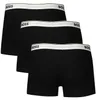Herren Boxershorts Schwarz Dreierpack mit Elastischem Bund Produktbild-Vorschau 2