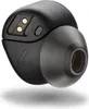 A close-up, studio shot of a single black wireless earbud. Produktbild-Vorschau