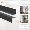 QUEST Battiscopa minimalista in PVC - rigido, grigio scuro, Anteprima dell’immagine prodotto 2