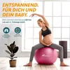 TRESKO Gym lopta (ružová, 85 cm) s pumpou Fitness lopta Náhľad obrázku produktu 7