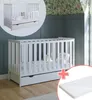 ZEE BAMBI Łóżeczko niemowlęce dziecięce 120x60 cm białe 2w1 Podgląd zdjęcia produktu 1