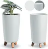 Gracia Tubus Slim vaso da fiori bianco moderno gambe lucide Anteprima dell’immagine prodotto 10