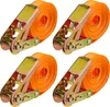 Cinghie di fissaggio Relaxdays con cricchetto, set da 4, 6 Anteprima dell’immagine prodotto 1