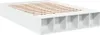 vidaXL Postel White 135x190 cm Dřevěný materiál Náhled obrázku produktu 1