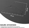 Schwarze Kleiderbügel platzsparend, drehbarer Haken, Produktbild-Vorschau 2