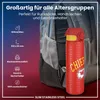 ion8 NFL Kansas City Chiefs Edelstahl Trinkflasche 600ml Produktbild-Vorschau 2