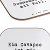 Mr. & Mrs. Panda Tischuntersetzer Spruch Cavapoo Produktbild-Vorschau 5