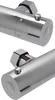 Close-up view of a chrome shower thermostat. Produktbild-Vorschau