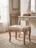 Clayre & Eef Schemel 50x36x47 cm Braun Beige Holz Produktbild-Vorschau 7