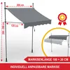 ONBEST Balkonmarkise | ohne Bohren | 200 x 120 cm | mit Produktbild-Vorschau 2