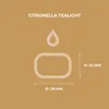 HORECA CANDLES Citronella Teelichter 24 Stück – Gelb in Produktbild-Vorschau 4