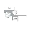 T-40 20° LED Alu Fliesenprofil Treppenprofil Stufen 10mm Produktbild-Vorschau 3
