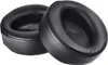 Two black ear pads for headphones. Produktbild-Vorschau