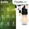 LUMILED Solar Lichterkette für Außen 10M S14 15x LED + 2 Produktbild-Vorschau 2