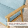 Iropro 2 Sitzer Sofa, Kleine Sofa mit Holzrahmen, Produktbild-Vorschau 8