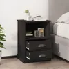 vidaXL Noční stolky 2 ks černé 43x36x60 cm Náhled obrázku produktu 1