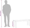 vidaXL Bank 110 cm Weiß Massivholz Gummibaum Produktbild-Vorschau 7