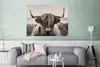 MuchoWow® Poster Scottish Highlander - Schwarz - Weiß - Produktbild-Vorschau 5